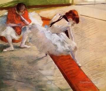 休むダンサーたち 1879年 エドガー・ドガ Oil Paintings